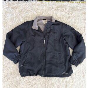 Cabelas Womens Black Outdoor Full Zip Fleece Lined‎ Jacket XL